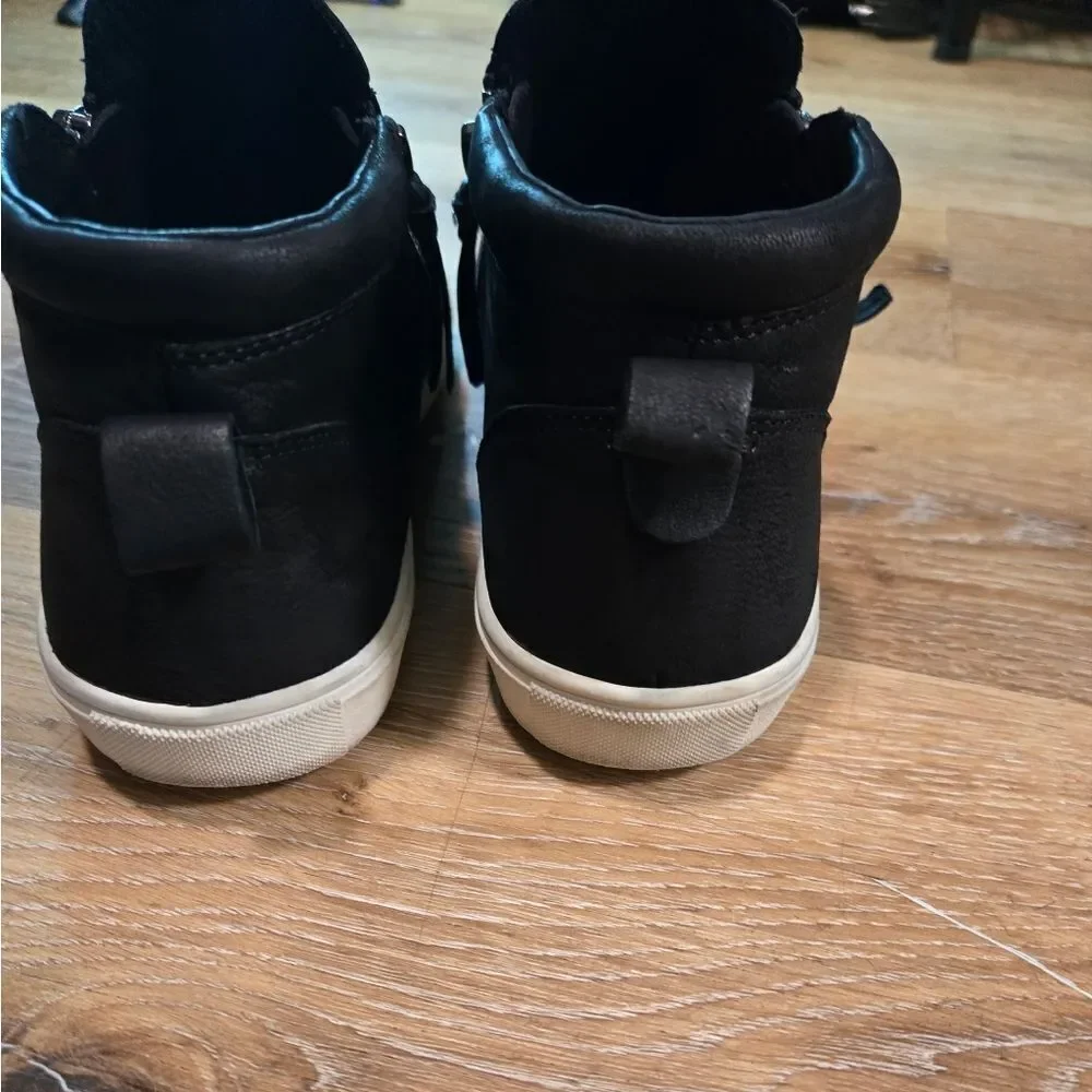 Gianni Bini Black Sneakers with Modern Zipper Design